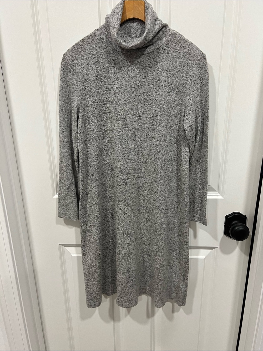American Eagle Outfitters Light Grey Turtleneck Knit Dress